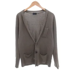 ランバン LANVIN テーラードカラーカーディガン S 茶 ブラウン 無地 長袖 /NX ■GY06のサムネイル