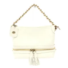 EMPORIO ARMANI エンポリオアルマーニ チェーンハンドバッグ  2段ジッパー/レザー    ホワイト レディース / 240001201871のサムネイル