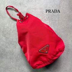 PRADA プラダ PRADA 三角ロゴ フーラード スカーフ 黒 ブラック
