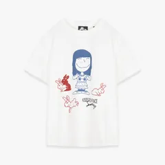 CARNE BOLLENTE | BISOU BISOU (WHITE) モトーラ世理奈 コラボレーション Tシャツ ロゴ グラフィック プリント トップス メンズ ホワイトのサムネイル