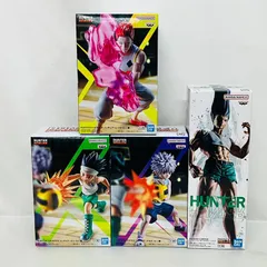 ハンターハンター プライズ フィギュア 4個 まとめ セット / HUNTER×HUNTER ゴン キルア ヒソカ G.I.編 フィグライフ BANDAI