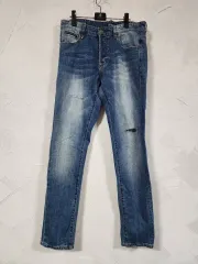 PHILIPP PLEIN(フィリッププレイン) ダメージ ウォッシュ デニム ズボンのサムネイル