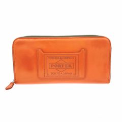 PORTER ポーター ラウンドファスナー長財布/PS LEATHER ガラスレザー