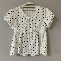 新品タグ付】backstage バックステージ ドット柄 トップス シャツ 