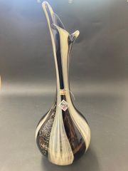 KAMEI GLASS カメイグラス 本金使用 黒 花瓶 新品 箱入 豪華 - メルカリ