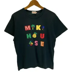 【中古】　MIKI HOUSE　Tシャツ　半袖　カットソー　トップス　クルーネック　ロゴT　ブランドロゴ　ワッペン　日本製　古着　/1953のサムネイル
