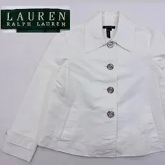 【訳あり】LAUREN RALPH LAUREN ローレンラルフローレン ジャケット L ホワイト 白 アンカーボタン マリン 古着のサムネイル