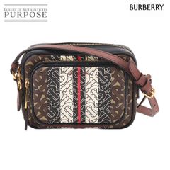 未使用級✨BURBERRY バーバリー モノグラム ストライプ ショルダー 