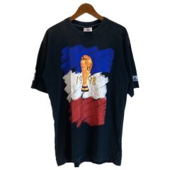 未使用 FCE 黒 Tシャツ ビッグシルエット ヴィンテージ風プリント 