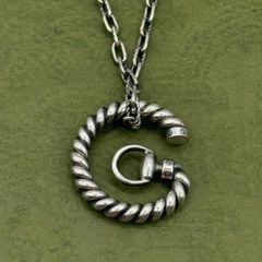 GUCCI グッチ ホースビット Gモチーフ ツイストチェーン ネックレス 