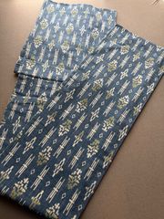 藍染　絞り　型染め　浴衣　菊唐草　縞　小紋　着物 藍染 絞り 型染め 浴衣 菊唐草 縞 小紋 着物 - メルカリ