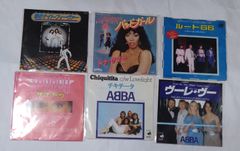 レコードまとめ売り】 ⑦ シングルレコード邦楽6枚セット 状態いろいろ