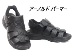 メンズ バックバンドサンダル アーノルド パーマー AP 6652 オールブラック ハンズフリーサンダル スライドフィット 軽量 幅広のサムネイル