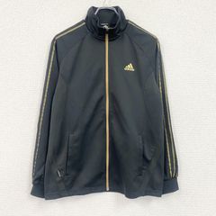 adidas ジャージ 上下セット ブラック ゴールド - メルカリ
