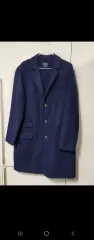 ポロ ラルフローレン ネイビー CHECK ウールコート M (95-100)のサムネイル