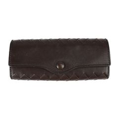 BOTTEGAVENETA ボッテガヴェネタ イントレチャート キーケース 120740 レザー ダークブラウン ゴールド金具 三つ折り 5連 キーリング