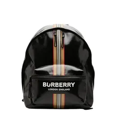 バーバリー ロンドン イングランド ロゴ リュック バックパック ブラック PVC レディース BURBERRY【1-0267455】のサムネイル