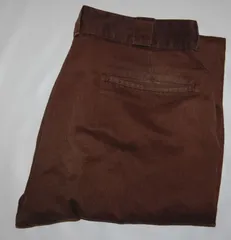 送料無料! USED Dickies ディッキーズ ワークパンツ 874 BROWN系 W34　WP-84