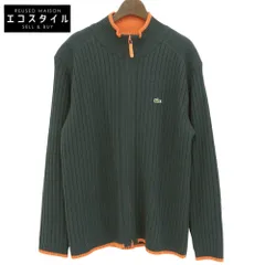 Lacoste　ラコステ　ウール ジップアップ ニット トップス メンズ ブルーグリーン 100 AH052E　100のサムネイル