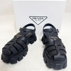 PRADA プラダ モノリス サンダル カーキ - メルカリ