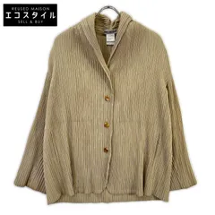 ISSEY MIYAKE　イッセイミヤケ　IM92-FD902 ベージュ プリーツ ジャケット　Mのサムネイル