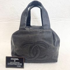 美品】シャネル アンリミテッド レザー ハンドバッグ ボストン 黒 1179 