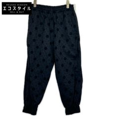 tricotCOMMEdesGARCONS Tricom De Galson TD-P004 블랙 도트 / 클로버 테이퍼드 개더 팬츠 S