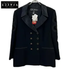 ESCADA　エスカーダ　ブラック 金ボタン ダブル デザインジャケット　42のサムネイル