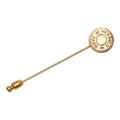 HERMES セリエ 安全ピン ブローチ ゴールド（美品） - メルカリ
