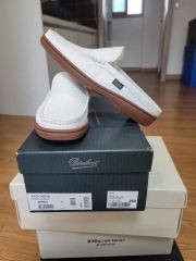 キャプテンサンシャイン別注 パドモア&バーンズ モカシン シューズ 白