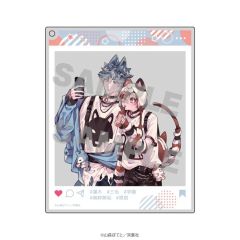 [중고] 키 체인 연꽃 켄타 & 삼모 신이치 외출 아크릴 열쇠 고리 데이트 ver