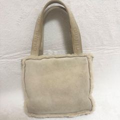 早い者勝ち♡CHANEL ムートン ファー ミニトートバッグ パープル 