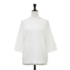 HELIOPOLE エリオポール 25春夏 シアーストライプ Tシャツ / SHEER STRIPE TEE カットソー プルオーバー 半袖 クルーネック 透け感 ワイド ホワイト38(M)のサムネイル