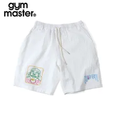 gym master ジムマスター GOOD BOY 刺繍ショーツ メンズ レディース対応 コットン100％ ひざ丈 ワイドシルエット カジュアルショートパンツ G721748 ホワイトのサムネイル