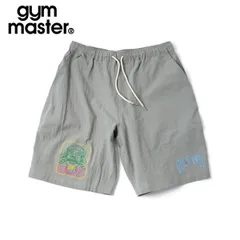gym master ジムマスター GOOD BOY 刺繍ショーツ メンズ レディース対応 コットン100％ ひざ丈 ワイドシルエット カジュアルショートパンツ G721748 グレーのサムネイル