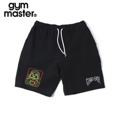 gym master ジムマスター GOOD BOY 刺繍ショーツ メンズ レディース対応 コットン100％ ひざ丈 ワイドシルエット カジュアルショートパンツ G721748 ブラックのサムネイル