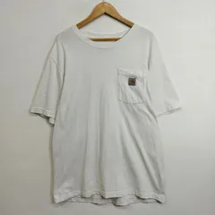 Carhartt カーハート ポケットTシャツ ワンポイントロゴ LOOSE FIT ワーク アメカジ ノームコア street basic casual 半袖 ホワイト サイズ M E836