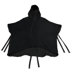 A.F ARTEFACT ウールモヘアリバーシブルストライプドローストリングジップアップパーカー フーディ ジャケット ブルゾンのサムネイル