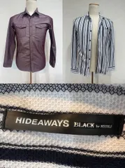【美品】HIDEAWAYS ハイダ#メンズコーデウェイ ロングTシャツ ロンT 2点セット#セット販売#重ね着コデ#モード系#春服#秋服#夏服#古着のサムネイル