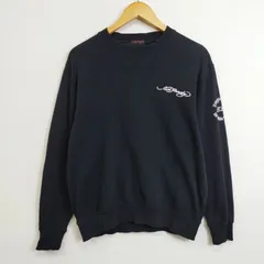 00s Ed Hardy エドハーディー タイガープリント スウェット Y2K 平成ギャル お兄系 rock grunge ブラック サイズ M E837のサムネイル