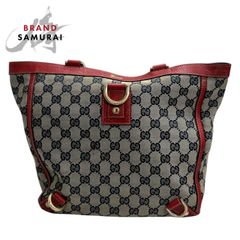 GUCCI グッチ ブラウン ベージュ シルバー金具 GGスプリームキャンバス