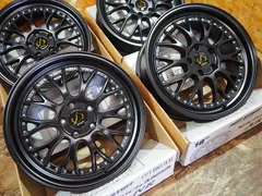 ★王道ドレスアップ★18インチ7J+38 5H114.3 新品 人気 シュティッヒ メッシュ NR セミグロスブラック ホイール1台分 60系 プリウス 90系 ノア VOXY 30系 アルファード ヴェルファイア ハリアー RAV4 RP系 ステップワゴンのサムネイル