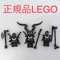 正規品 中古 LEGO レゴ ニンジャゴー  ミニフィグ　3個　まとめ売り　おまけ付き CT-637 ※NINJAGO　忍者　バトルパック　レア　希少　ONI　鬼　オニ　武器　853866 361のサムネイル