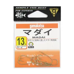 【現品限り】 がまかつ マダイ １３号 金【ゆうパケット】