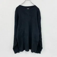 RHC Ron Herman　ロンハーマン　長袖Tシャツ/サーマルロンT　ワッフル　黒　ブラック　Lサイズ　古着