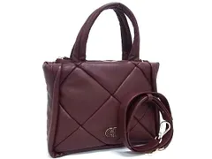 COLE HAAN コールハーン ハンドバッグ キルテッド パフトート レザー ボルドー レディース 2WAY 超美品