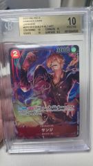 ワンピース サンジ ロマンスドーン パラレル PSA10 013 - メルカリ