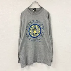 Signal Sports　シグナルスポーツ　長袖Tシャツ/ロンT　カレッジロゴ　グレー　Lサイズ　古着のサムネイル