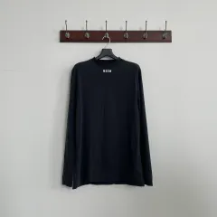 MSGM ロゴ ブラック 長袖Tシャツのサムネイル