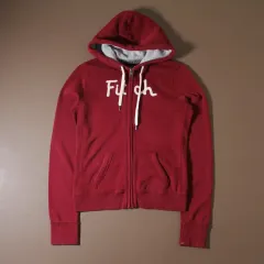 Abercrombie アバクロンビー 起毛 バーガンディ フードTシャツ P309のサムネイル
